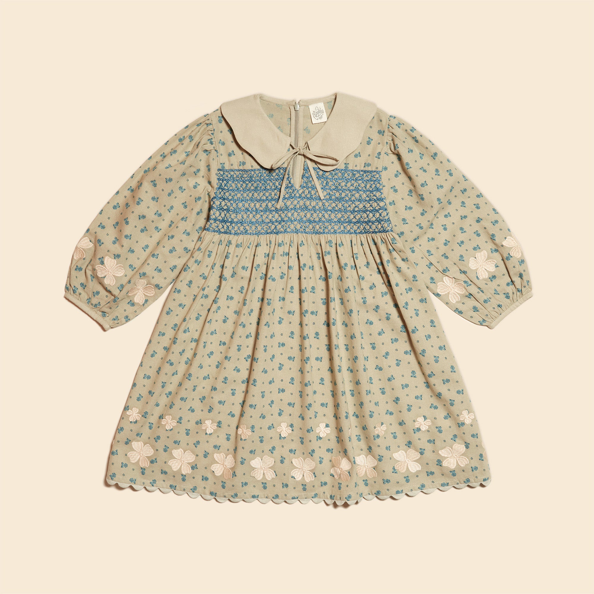 Blümchenkleid Ethel mit Kragen