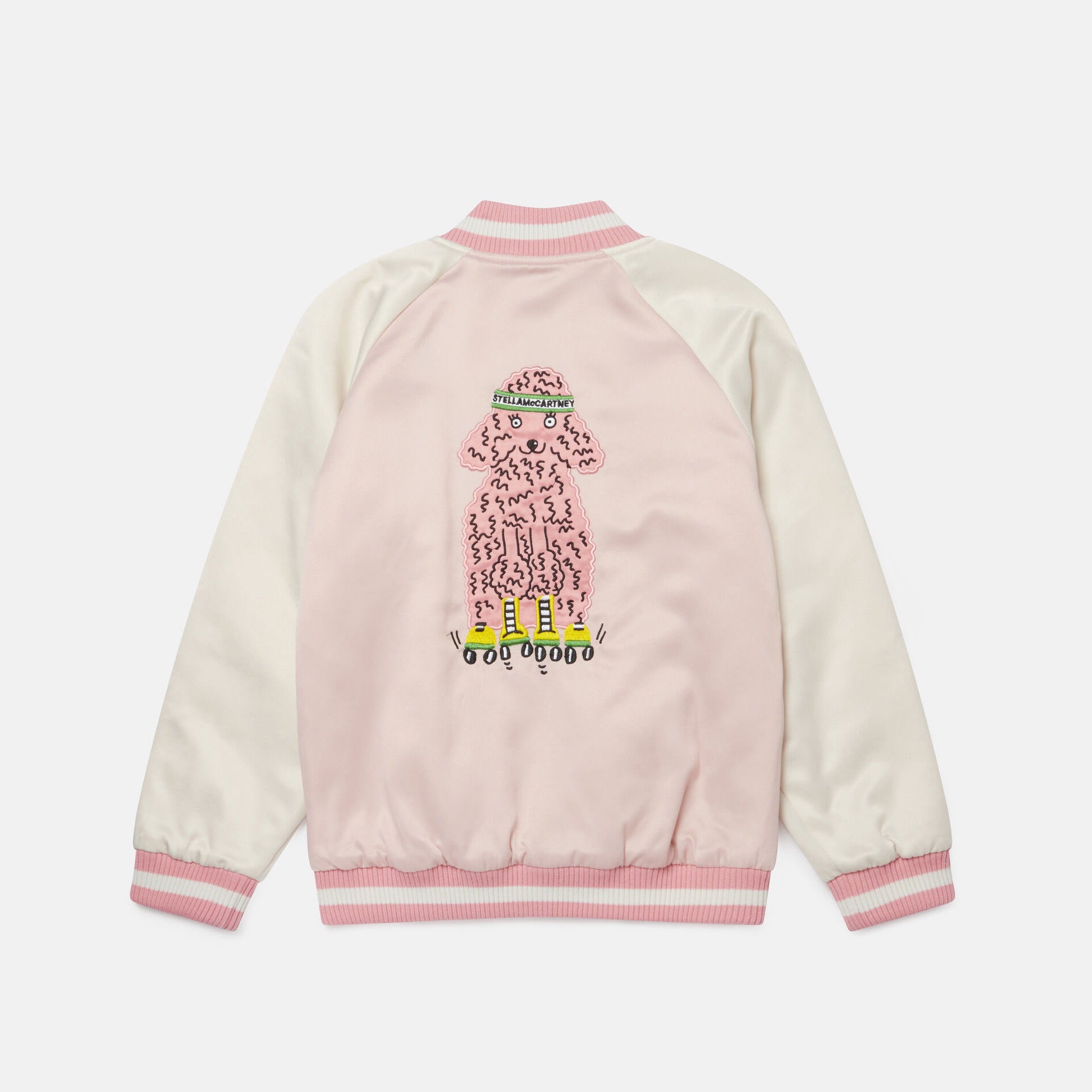 Bomberjacke mit Pudel Stickerei