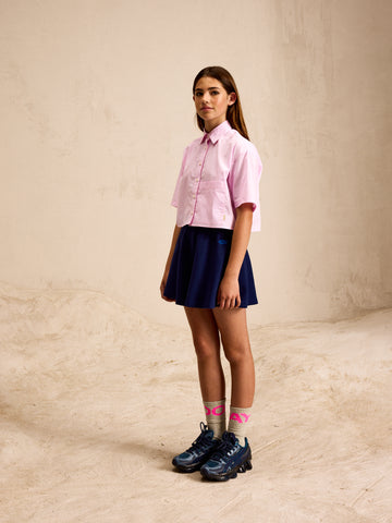 Cropped Bluse Wiggle in Pink