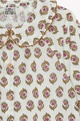 Gemusterte Bluse Figue