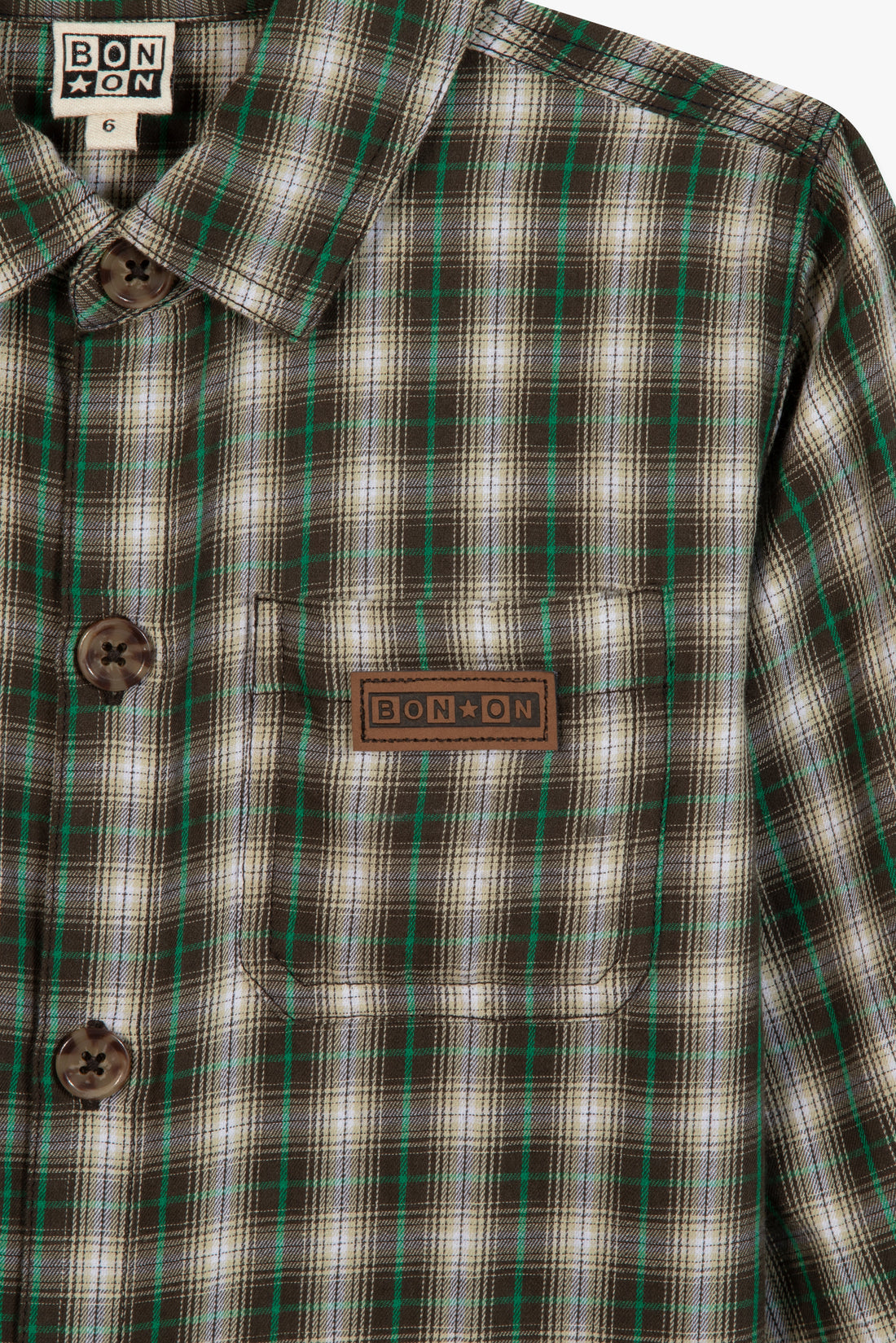 Kariertes Hemd Paname in Grün