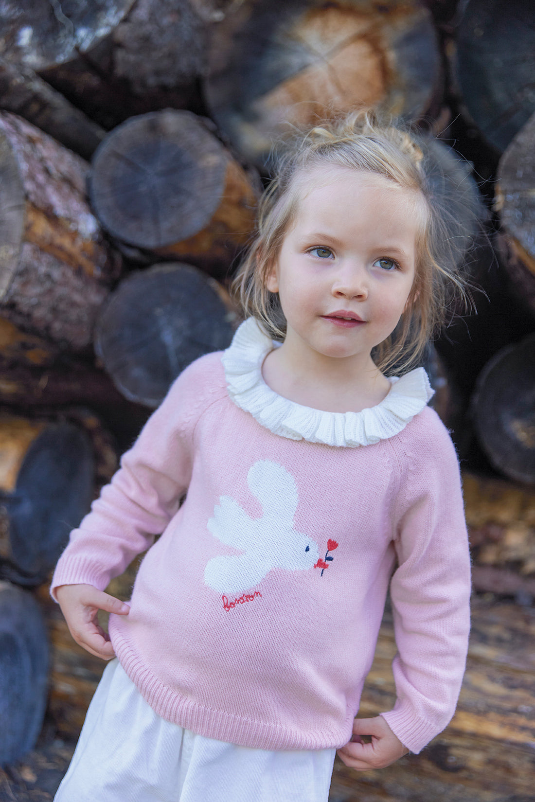 Baby Pullover Lily Bird in Rosa