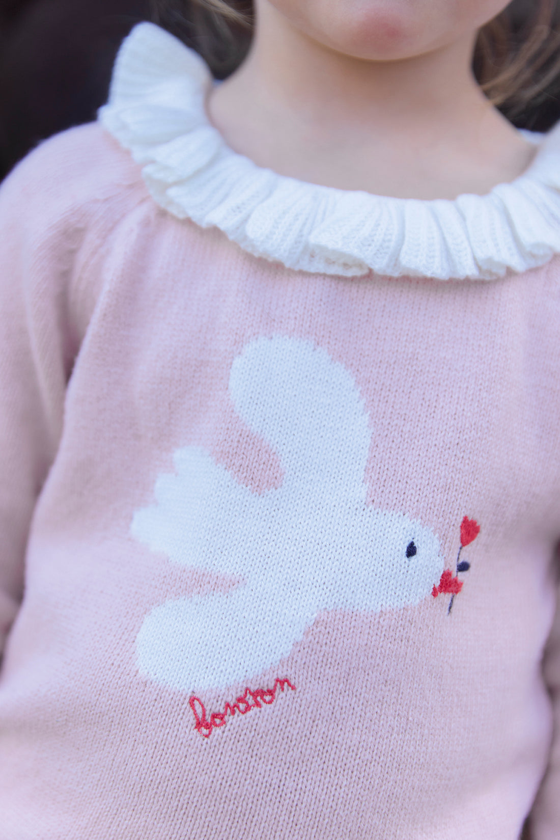 Baby Pullover Lily Bird in Rosa