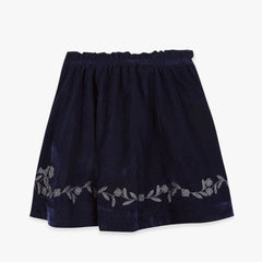 Samtrock Misia in Dunkelblau