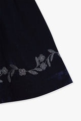 Samtrock Misia in Dunkelblau