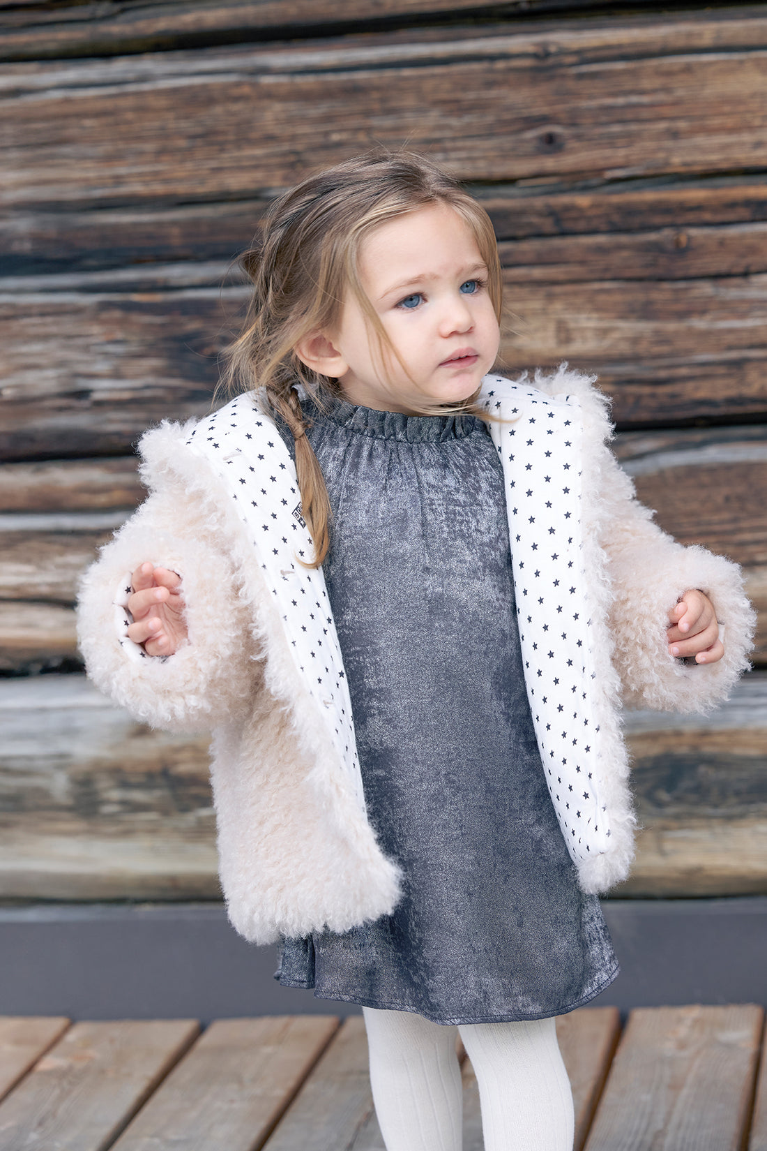 Baby Fellmantel Mignon in Beige