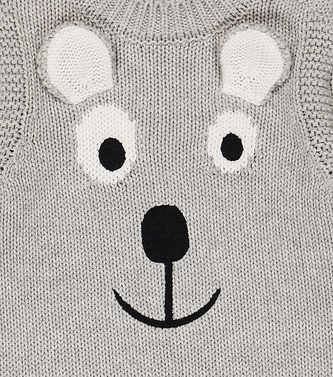 Baby Pullover mit Motiv in Grau