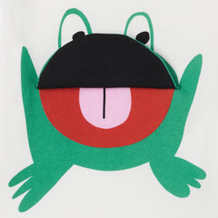Baby T-Shirt mit Frosch in weiß