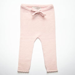 Baby Leggings aus Kaschmir in Rosa