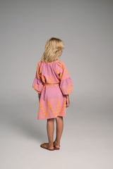 Kleid Rozalia in Pink/Orange