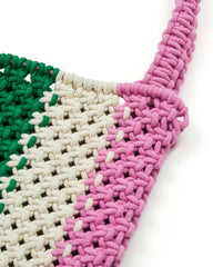 Häkeltasche in Pink-Grün