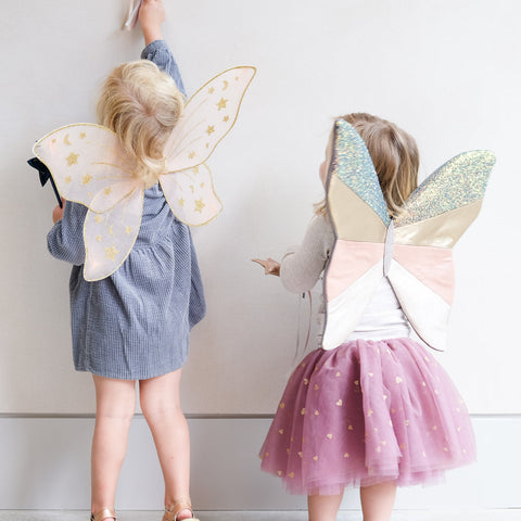 Super Starry Night Wings in Rosa