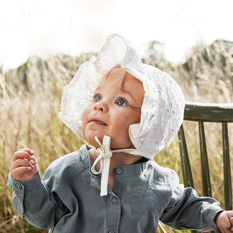 Babymütze Vintage Embroidery Anglaise
